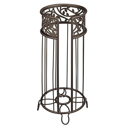 InterDesign Forma Free Standing Toilet Paper Holder Dispenser and Spare Roll Storage for Bathroom Bronze 27262 InterDesign Forma Free Standing Toilet Paper Holder Dispenser and Spare Roll Storage for Bathroom Bronze 27262
